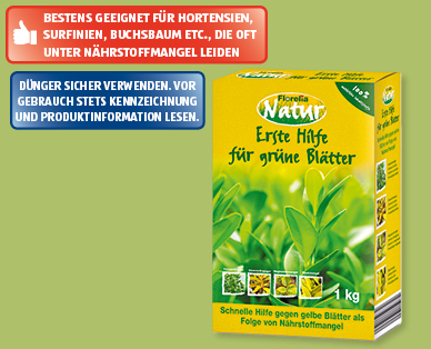 FLORELIA(R) NATUR Spezialdünger "Grüne Blätter"