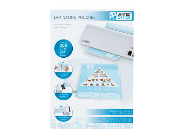 United Office Laminating Pouches