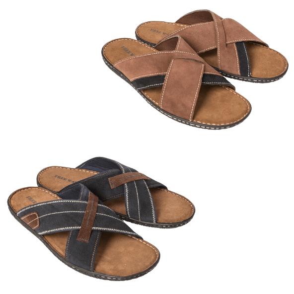 Lederen slippers voor heren