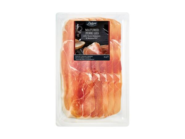 Jambon cru avec vinaigre balsamique