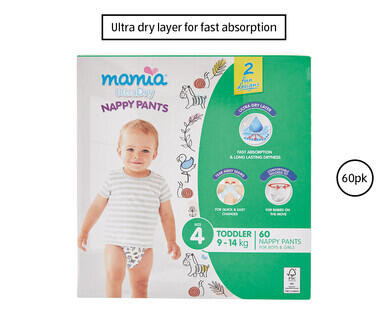 Mamia Nappy Pants Toddler 60pk