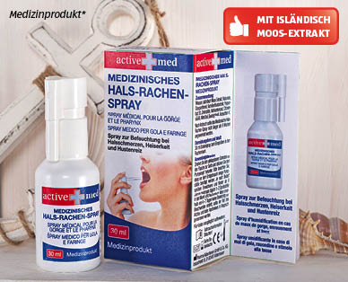 ACTIVE MED Medizinisches Hals-Rachen-Spray