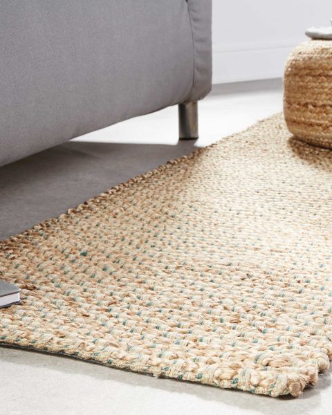 Jute Floor Runner Evergreen Thread