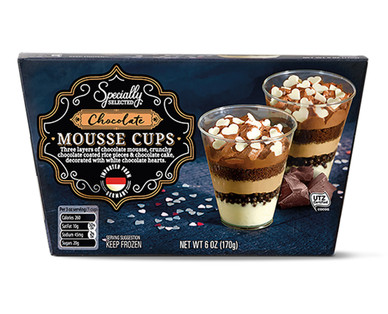 Specially Selected Strawberry Chocolate Chip or Chocolate Mousse Cups