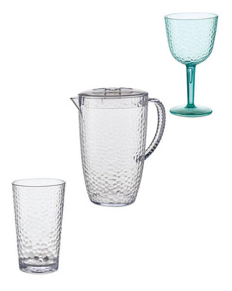Plastic Jug and Glasses