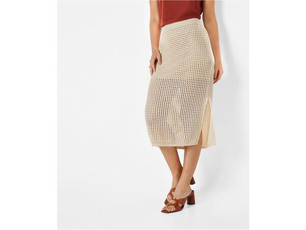 Ajour midi skirt