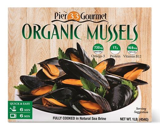 Pier 33 Gourmet Organic Mussels