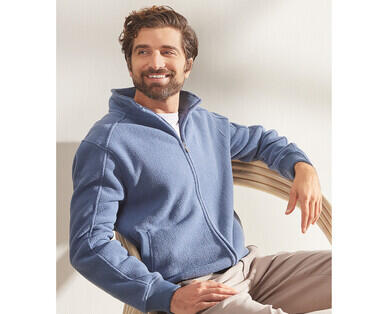 Men's Fleece Jacket or Quarter Zip - Black or Steel Blue