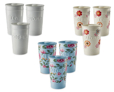 Tea/Coffee/Sugar Canister Sets