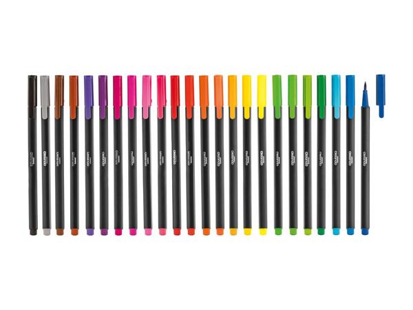Feutres-pinceaux/​Fineliner, 24 pièces