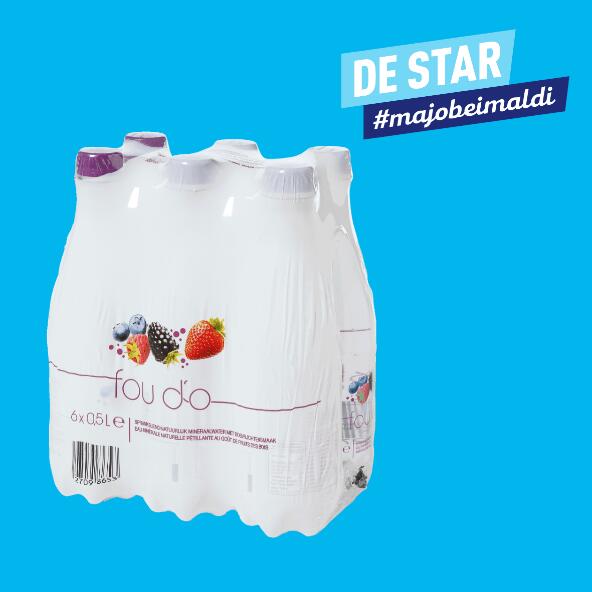 FOU D'O(R) 				Eau pétillante fruits des bois 6x50 cl
