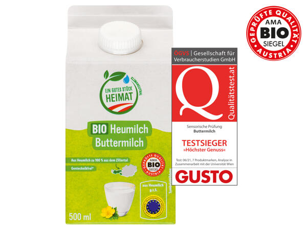 Bio-Heumilch Buttermilch