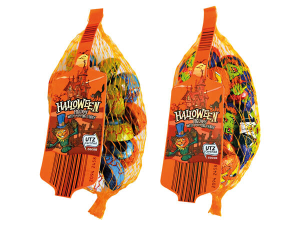 Chocolate Halloween Shapes in a Net