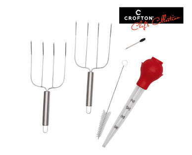 Carving Set or Poultry Lifters and Basting Set