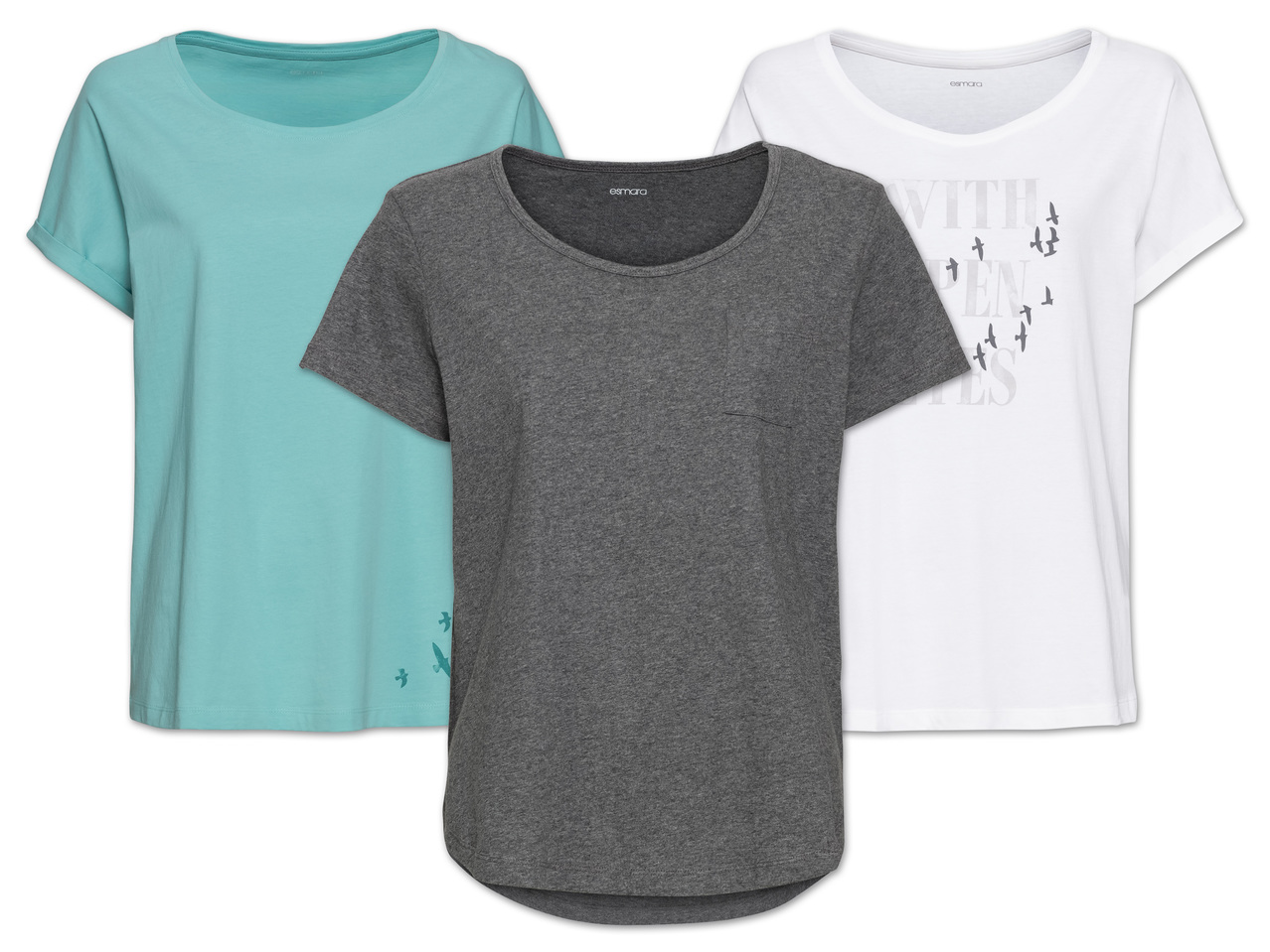 ESMARA(R)PURE COLLECTION Damen T-Shirt1