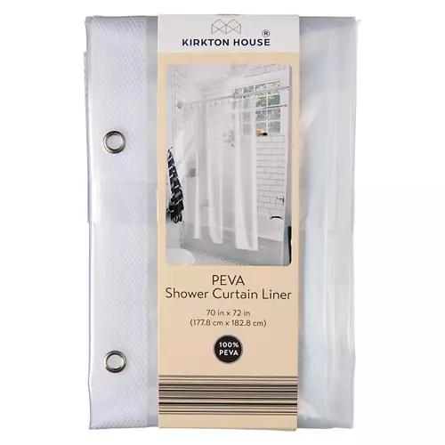 70" x 72" PEVA Shower Curtain Liner - Clear