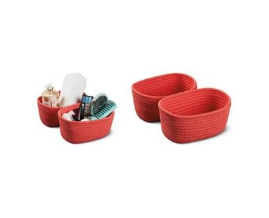 Huntington Home Medium or 2-Pack Small Cotton Rope Baskets