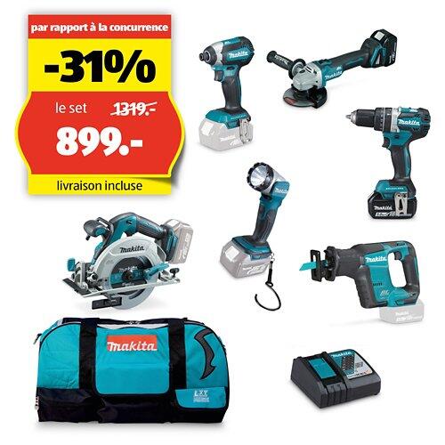 MAKITA Set spécial d'appareils sans fil LXT, DLX6092T