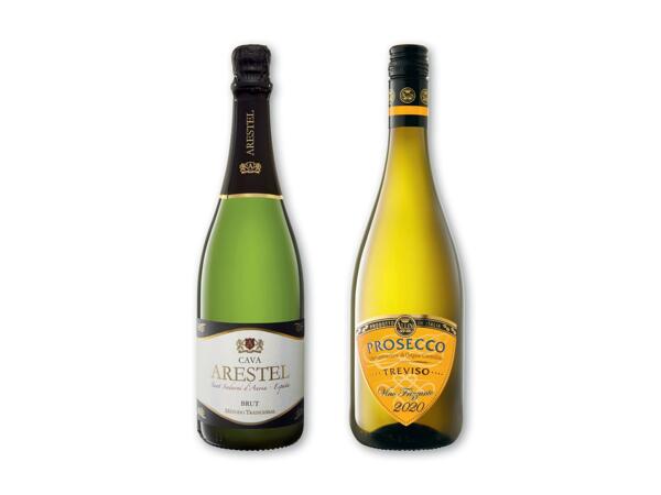 ARESTEL/​ALLINI Cava DO Brut eller Prosecco Treviso DOP