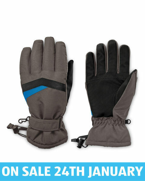 Avenue Black/Blue Ski Gloves