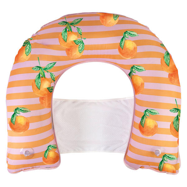 Crane Orange Print Pool Seat