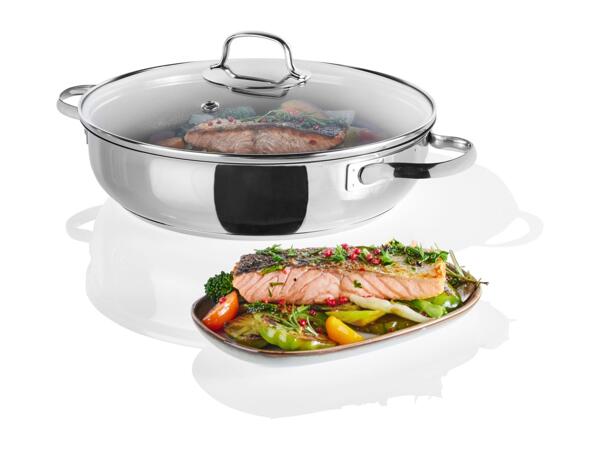 Livarno Home 28cm Stainless Steel Casserole