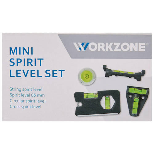 Mini Spirit Level Set 4pc