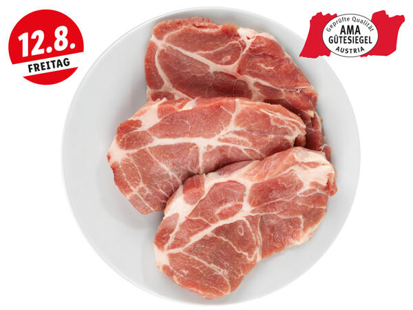 Frische Schopfsteaks