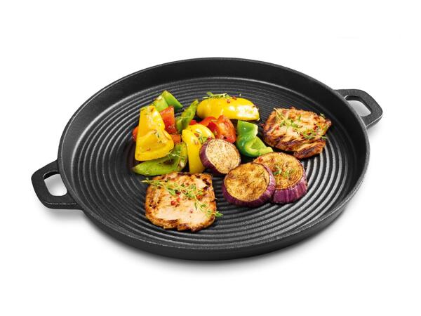 Grillmeister Cast Iron Griddle/​Grill Pan