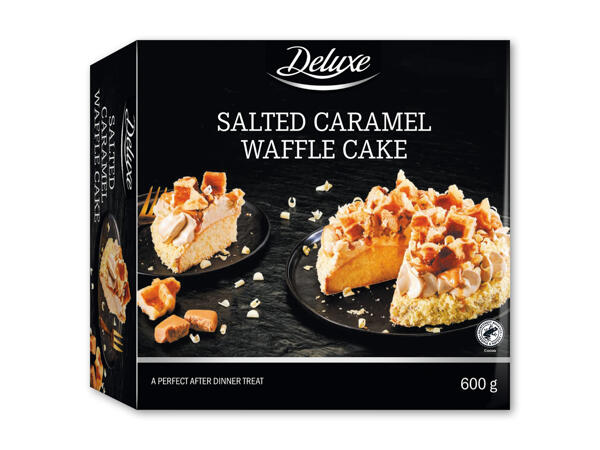 Vaffeltærte med saltet karamel