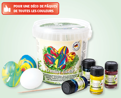 Lot de peinture à marbrer de Pâques