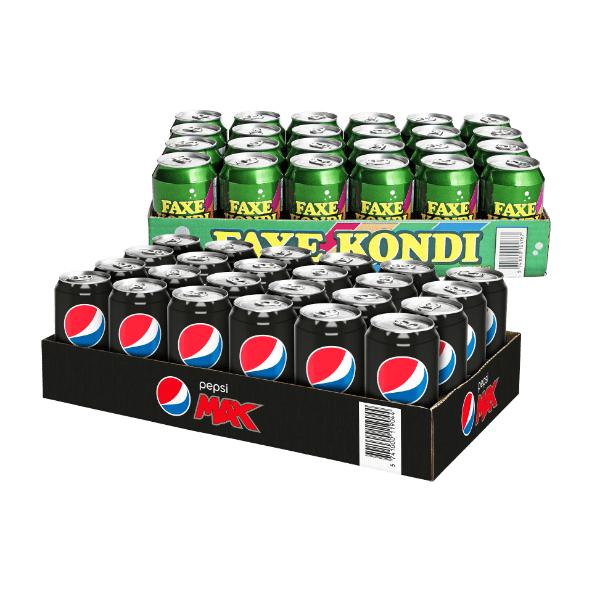 Faxe Kondi eller Pepsi Max