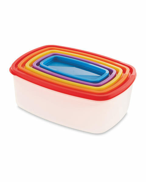 Bright Rectangle Nestable Containers