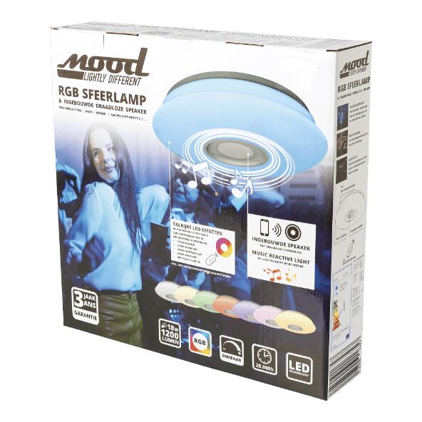 Ledsfeerlamp met bluetooth