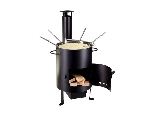 Caquelon à fondue et gril pour l'extérieur Nouvel, 9 pièces