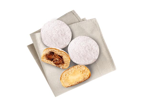 Vanille oder Nougatkrapfen 3er