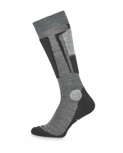 Adult's Grey Ski Socks With Silk