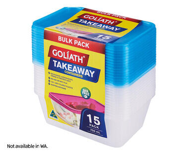 Takeaway Containers 15pk