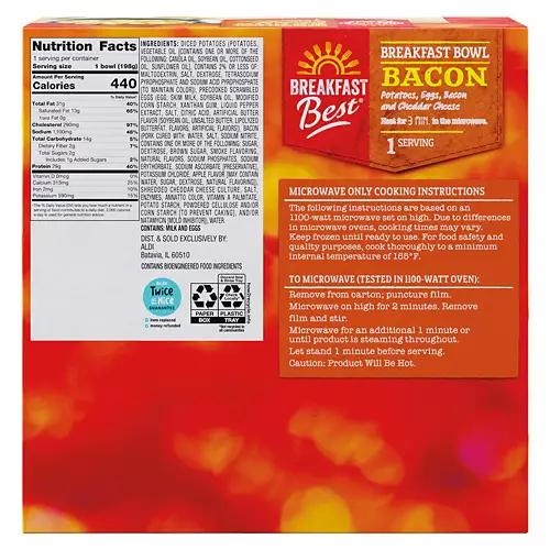 Bacon Breakfast Bowl, 7 oz