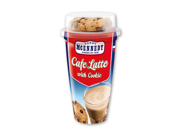 Café latte og cookie