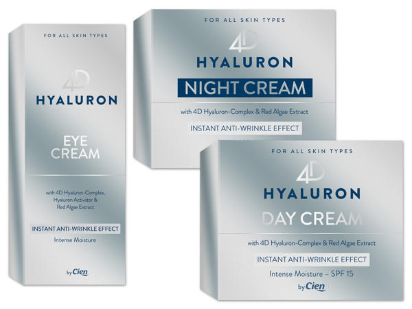 CIEN 4D Hyaluron Tages-/ Nacht- oder Augencreme