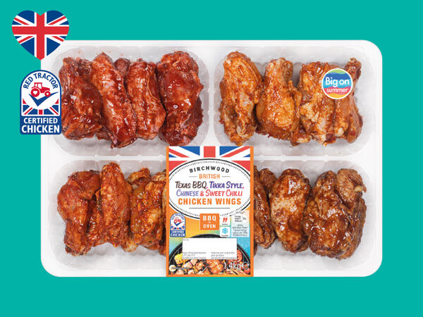 Birchwood Mixed Flavour British Chicken Wing Pack