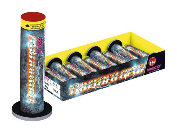 Tubes de feux d'artifice "Thunder King", 10 pièces (seulement dans filiales sélectionnées)
