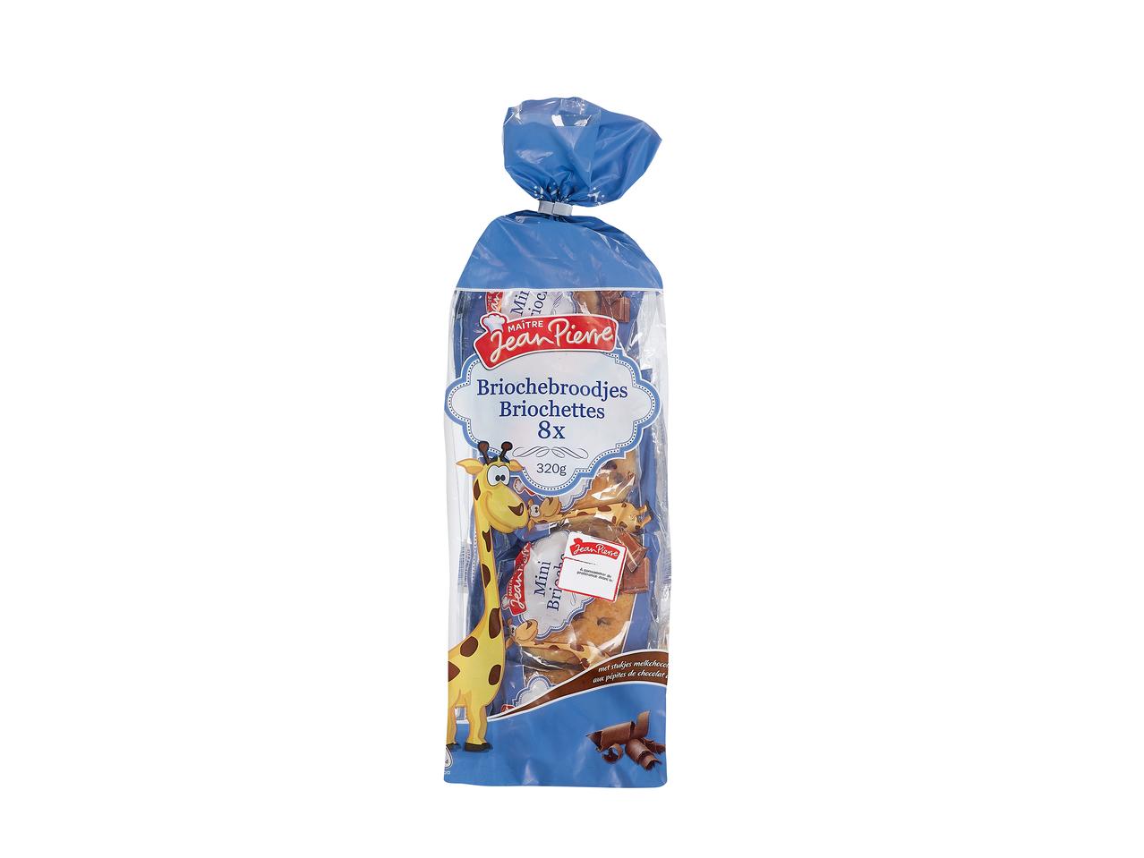 Brioche-Brötchen mit Schokolade