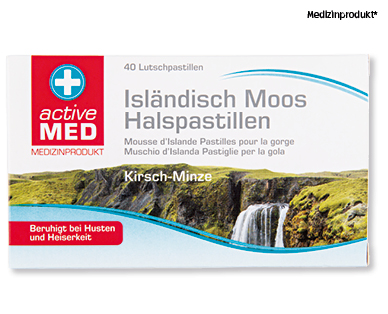 ACTIVE MED Isländisch Moos Halspastillen