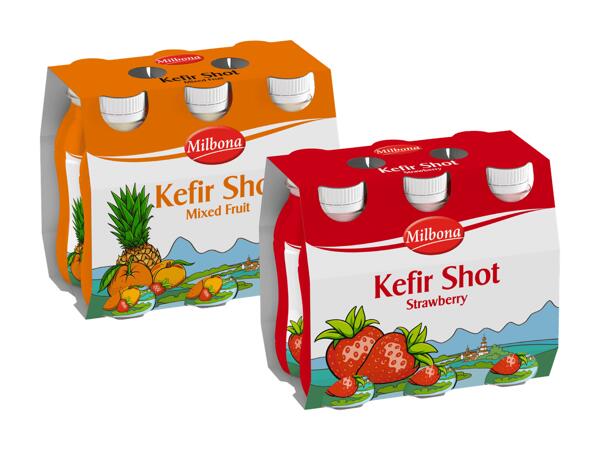 Kefirshot mit Fruchtsaft