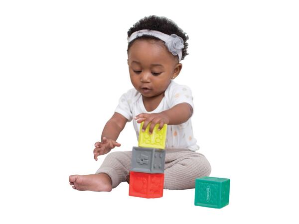 Infantino Baby Sensory Toy - 4 Pack Sensory Blocks