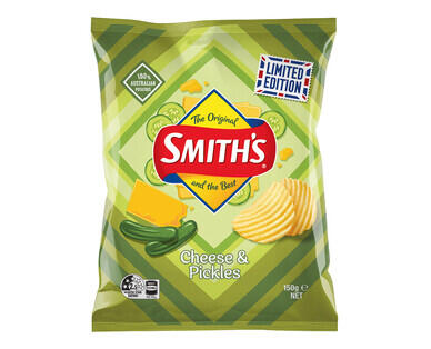 Smith's Crinkle Cut Cheese & Pickles Chips 150g