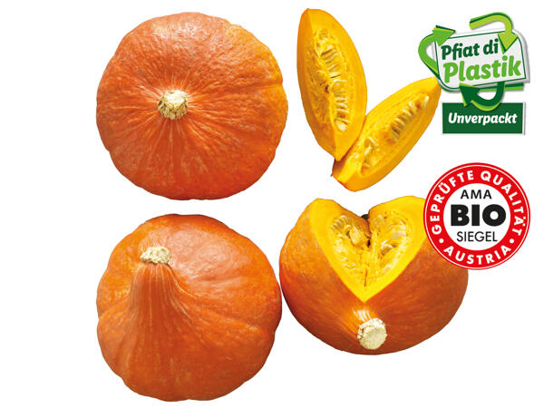 Bio Speisekürbis Hokkaido aus Österreich