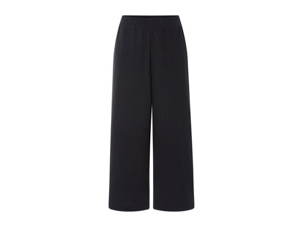 Esmara Ladies' Muslin Trousers - Black